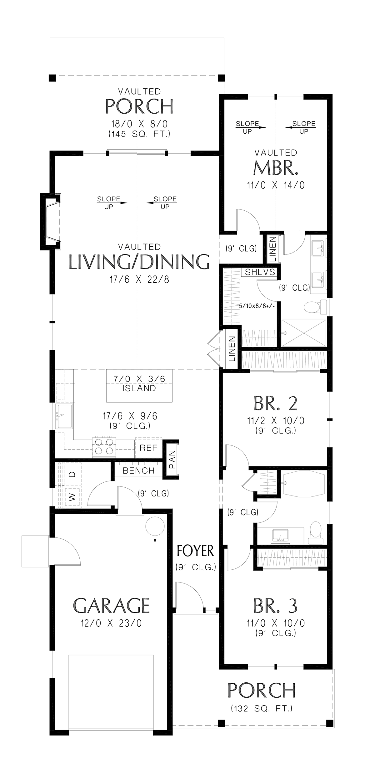 House Plan 81393 Level One