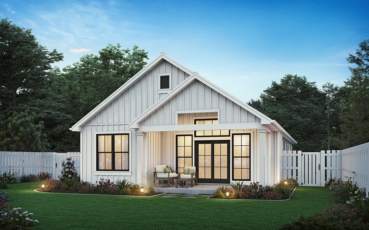 House Plan 81393 Rear Elevation