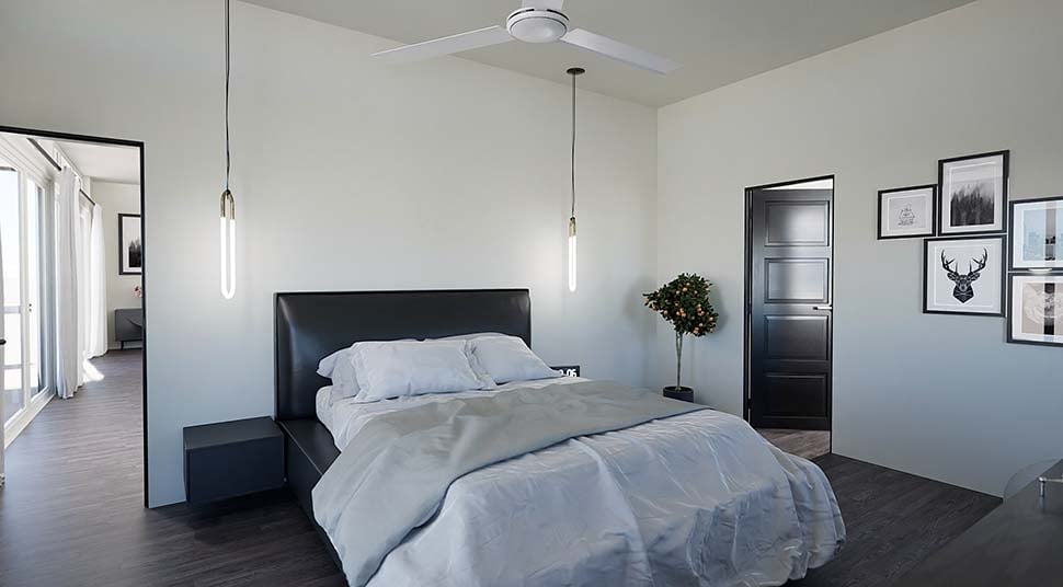 Contemporary, Modern Plan with 1743 Sq. Ft., 3 Bedrooms, 2 Bathrooms, 2 Car Garage Picture 13