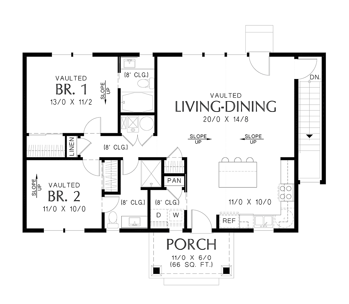 House Plan 81396 Alternate Level One
