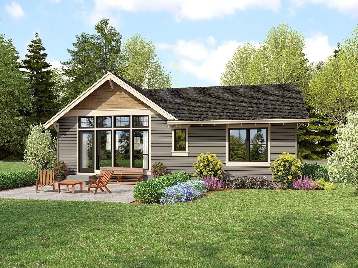 House Plan 81396 Rear Elevation