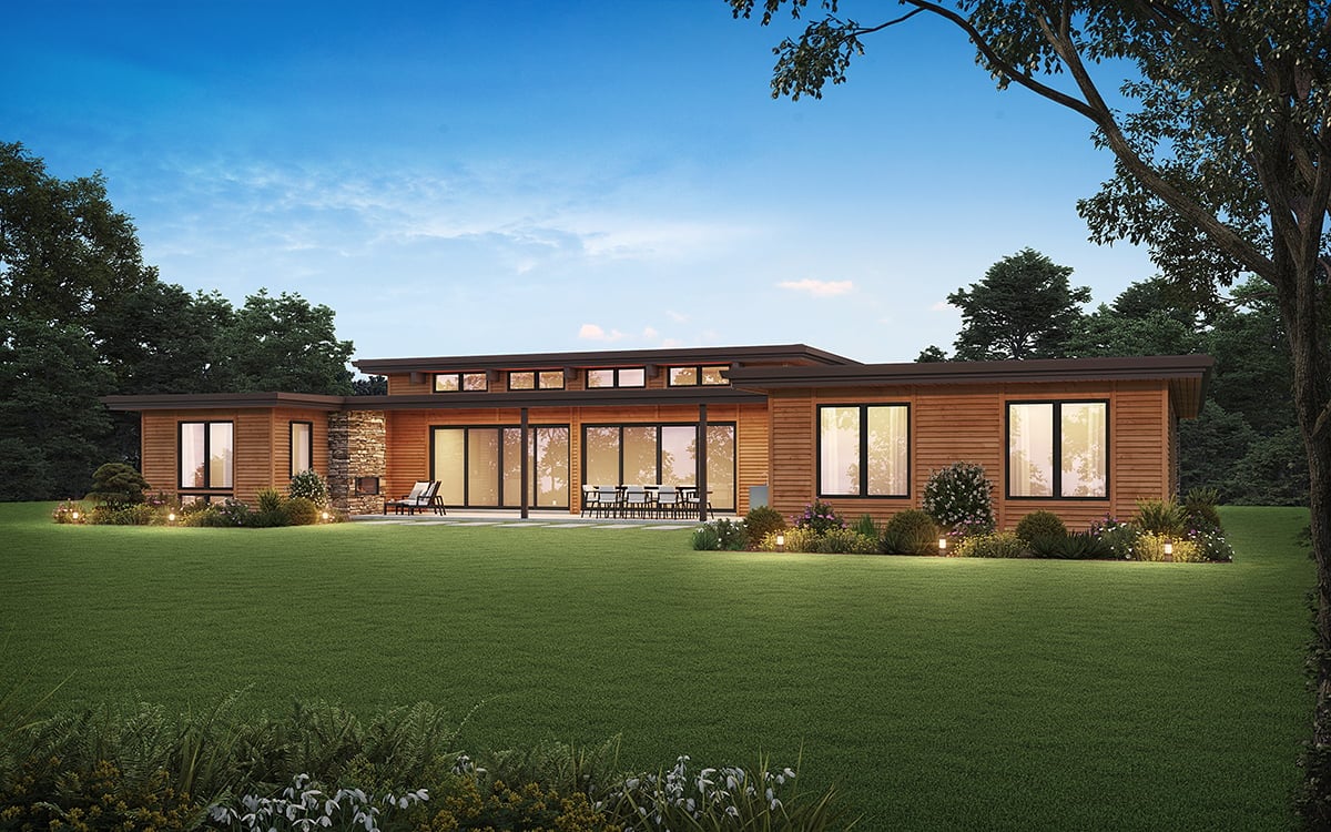 House Plan 81398 Rear Elevation