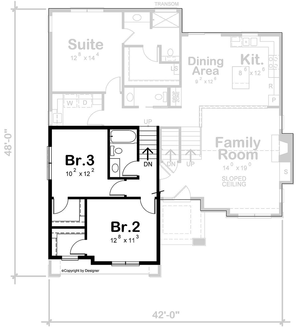 House Plan 81431 Level Two