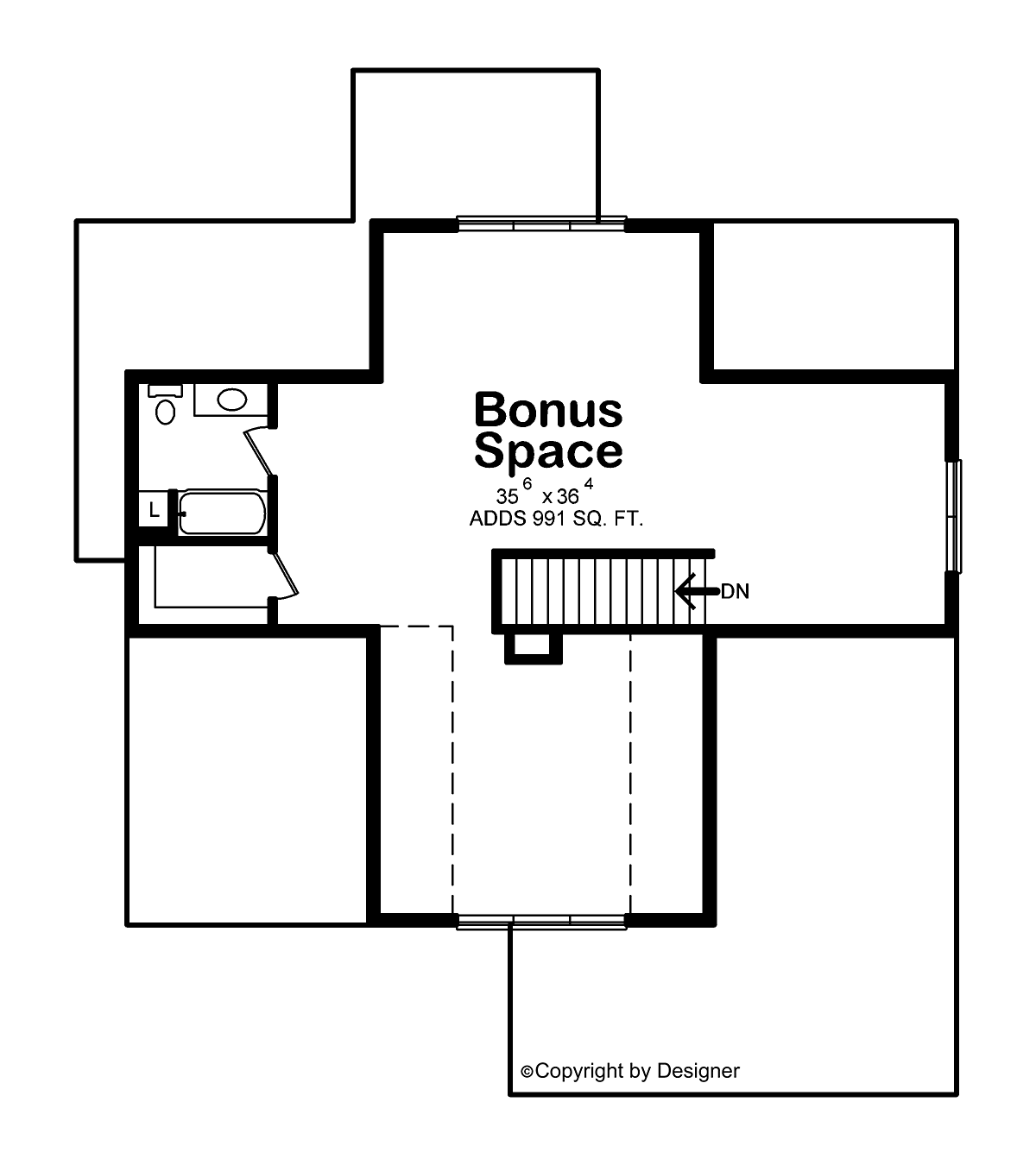 House Plan 81436 Level Three