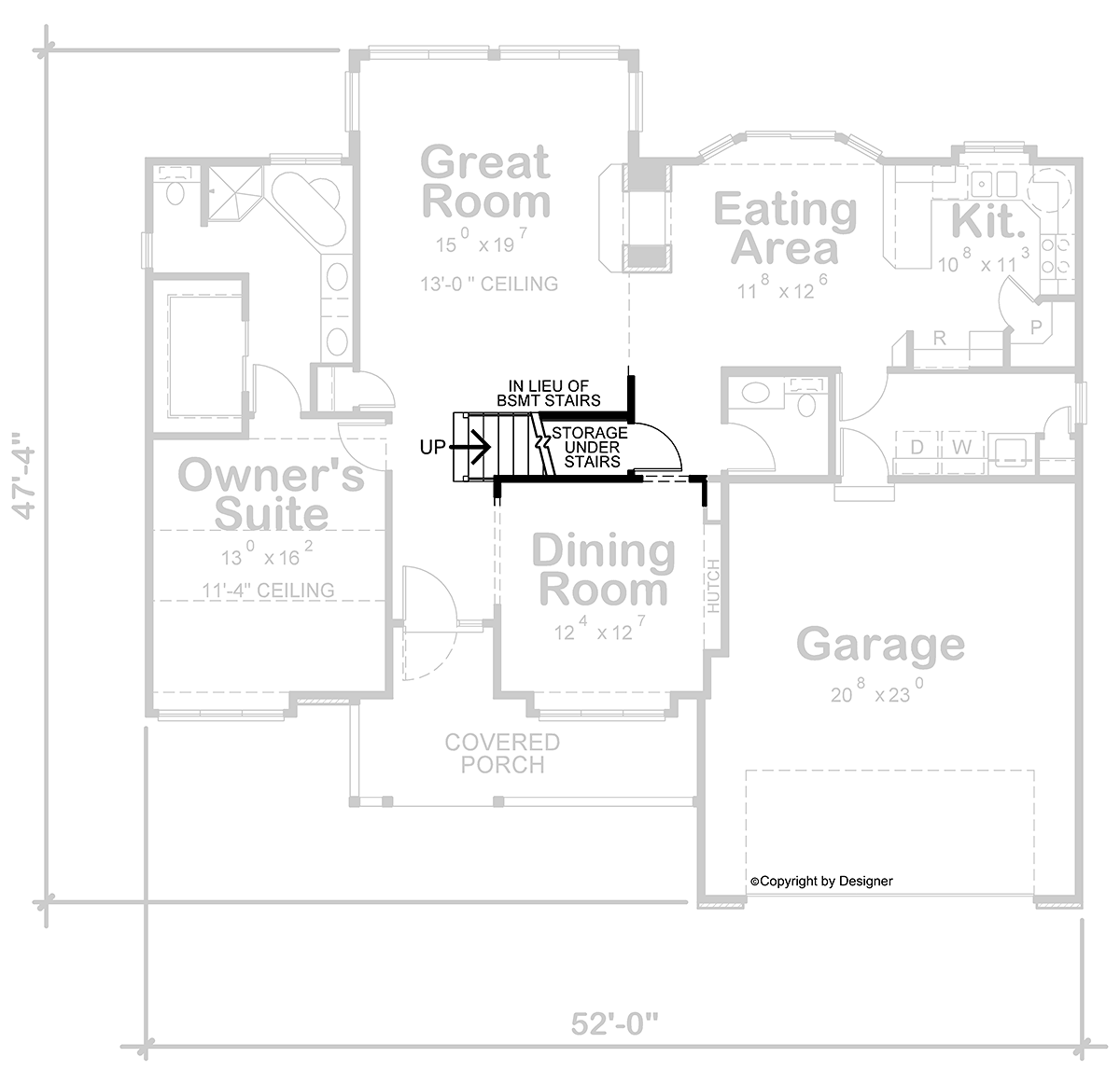 House Plan 81439 Alternate Level One