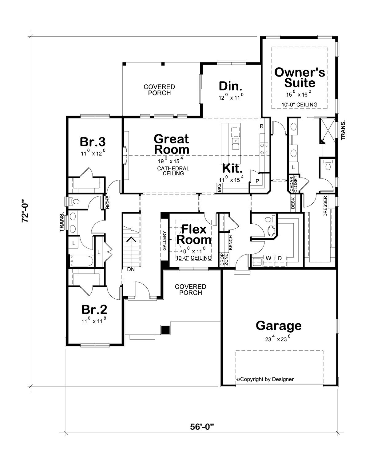 House Plan 81450 Level One