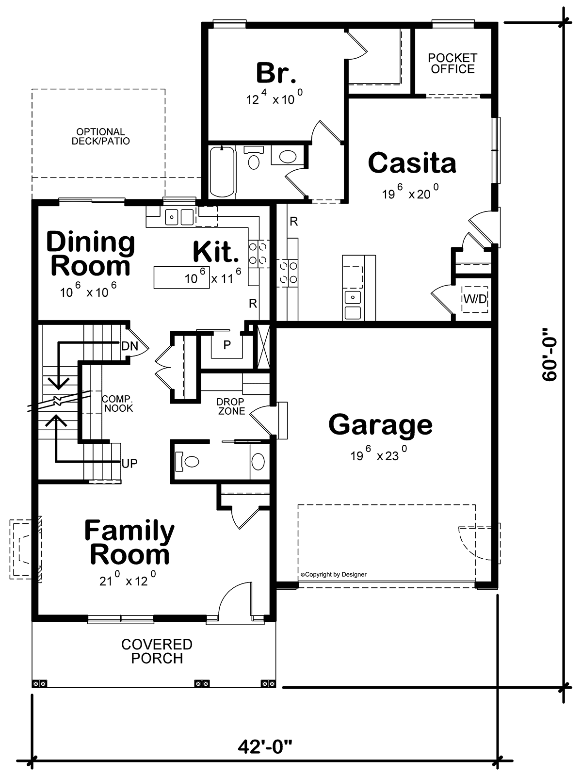 House Plan 81452 Level One