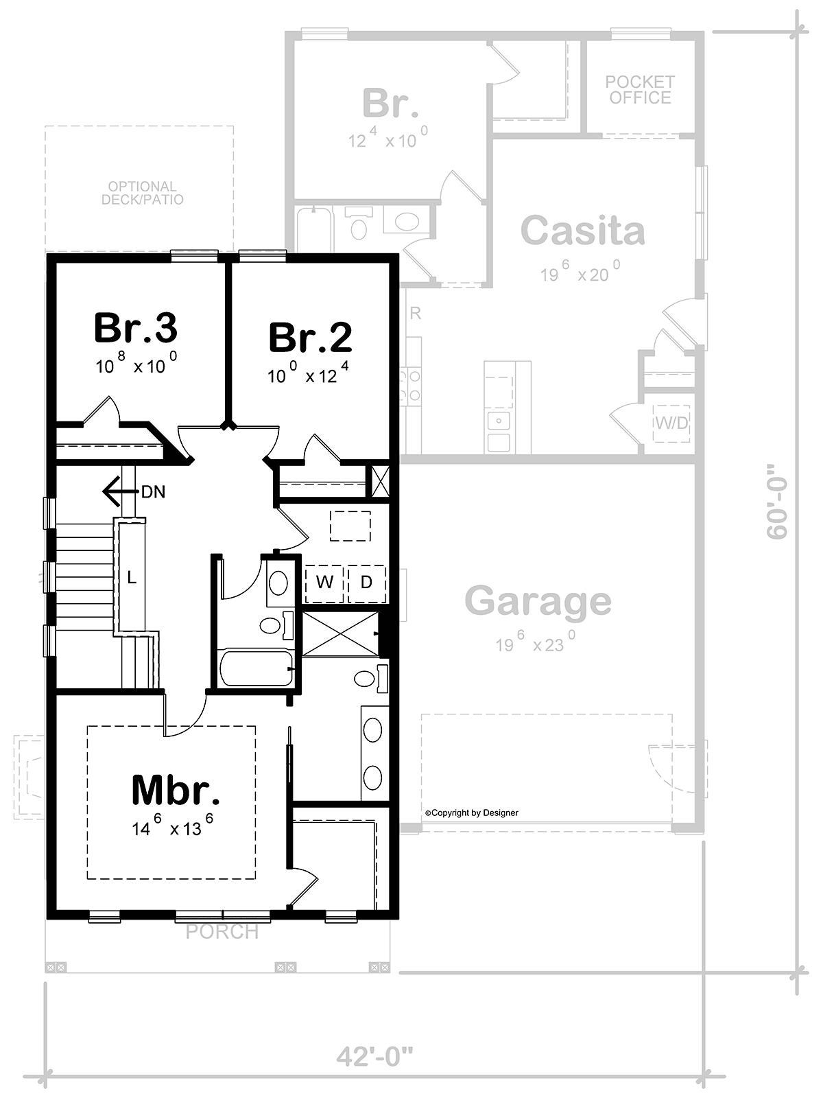 House Plan 81452 Level Two