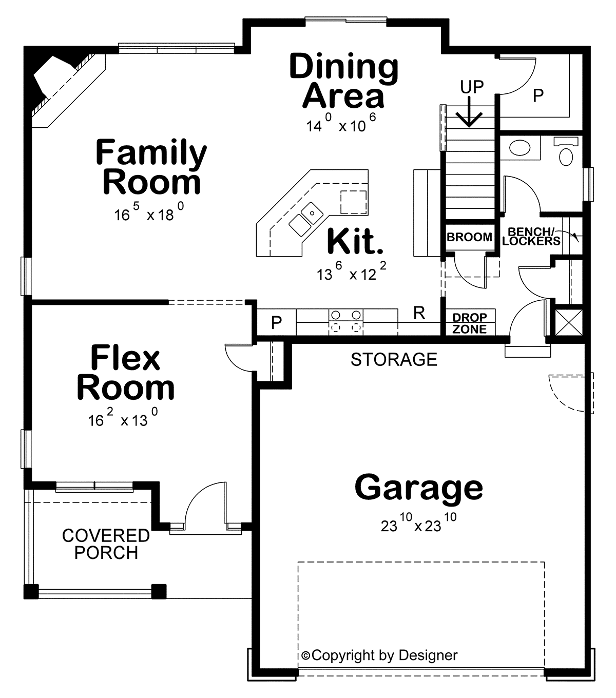 House Plan 81457 Level One