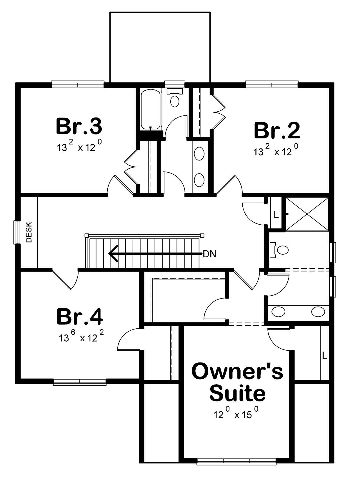 House Plan 81458 Level Two