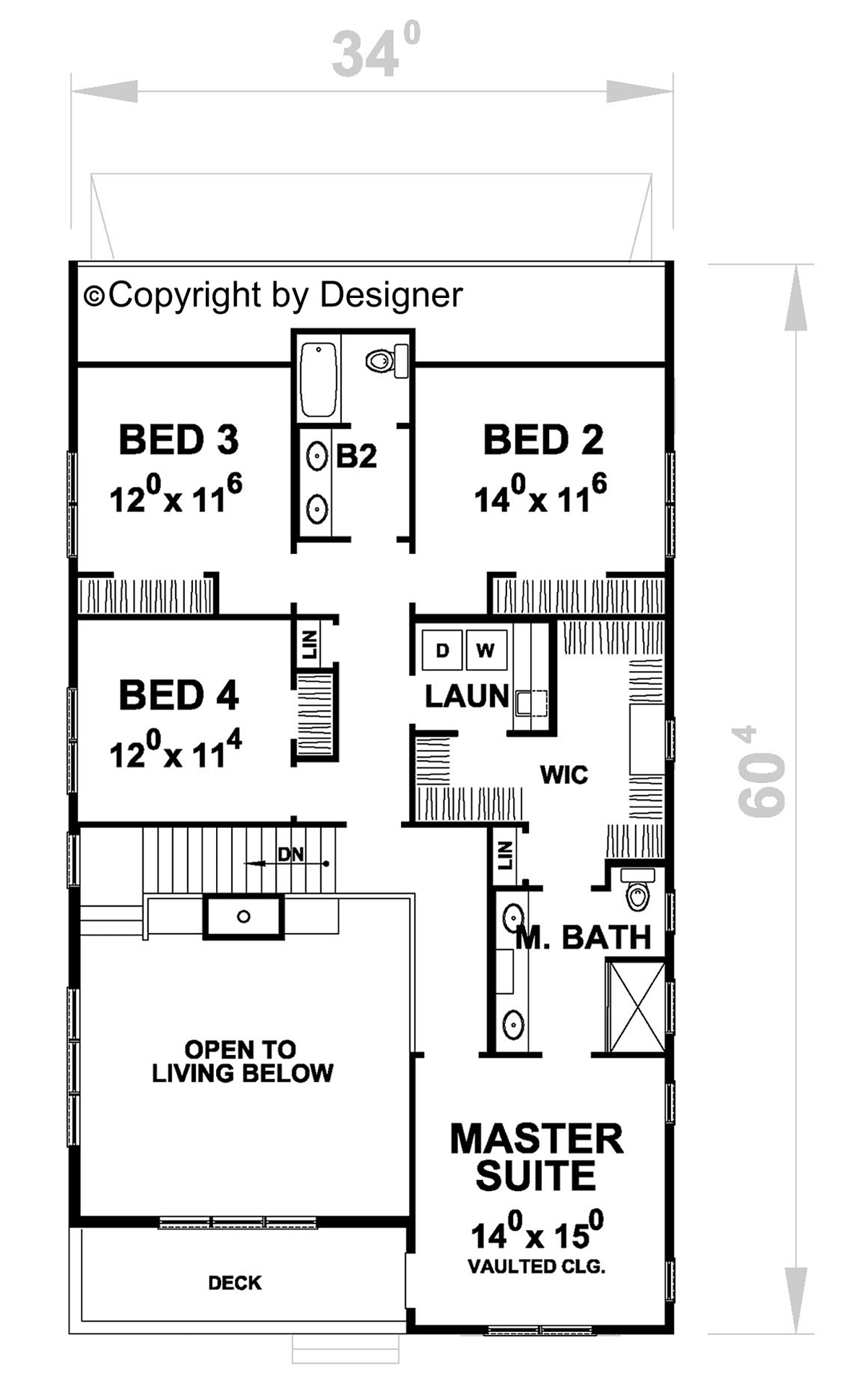 House Plan 81462 Level Two