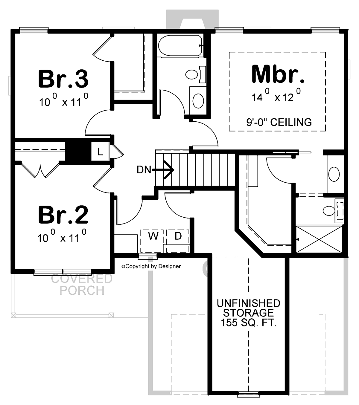 House Plan 81463 Level Two