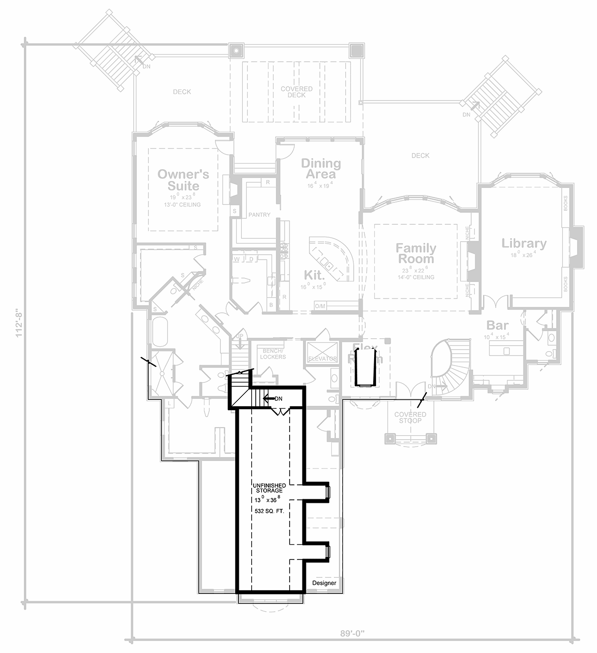 House Plan 81464 Level Two