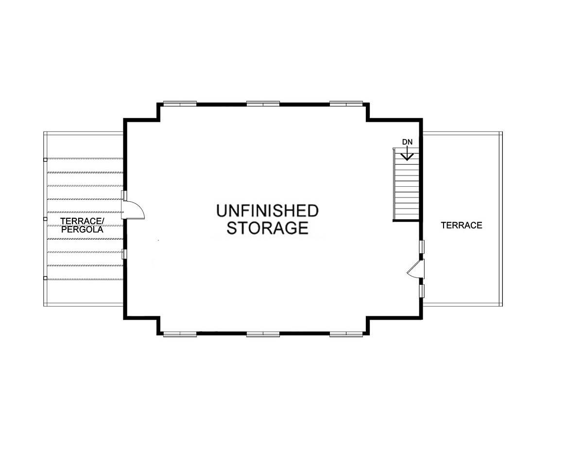 Garage Plan 81494 - 3 Car Garage Level Two
