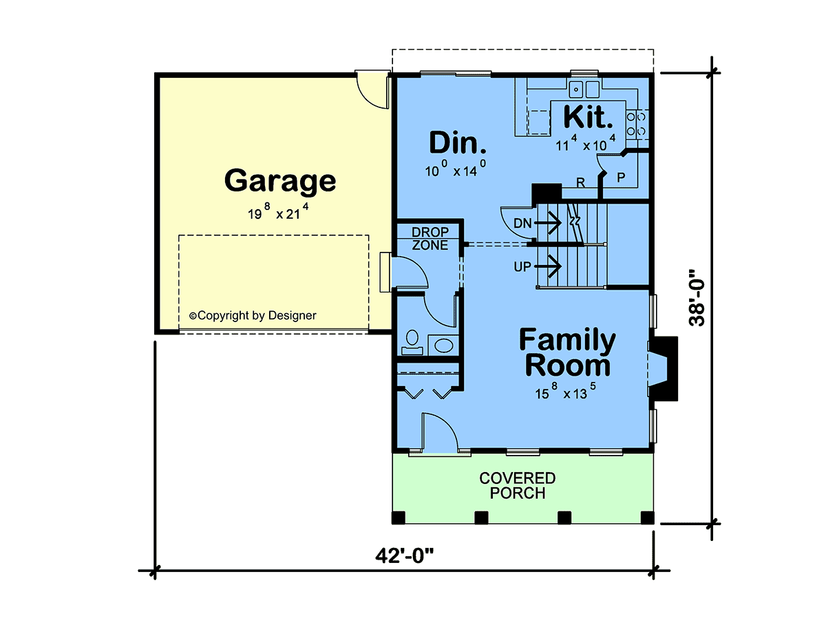 House Plan 81496 Level One