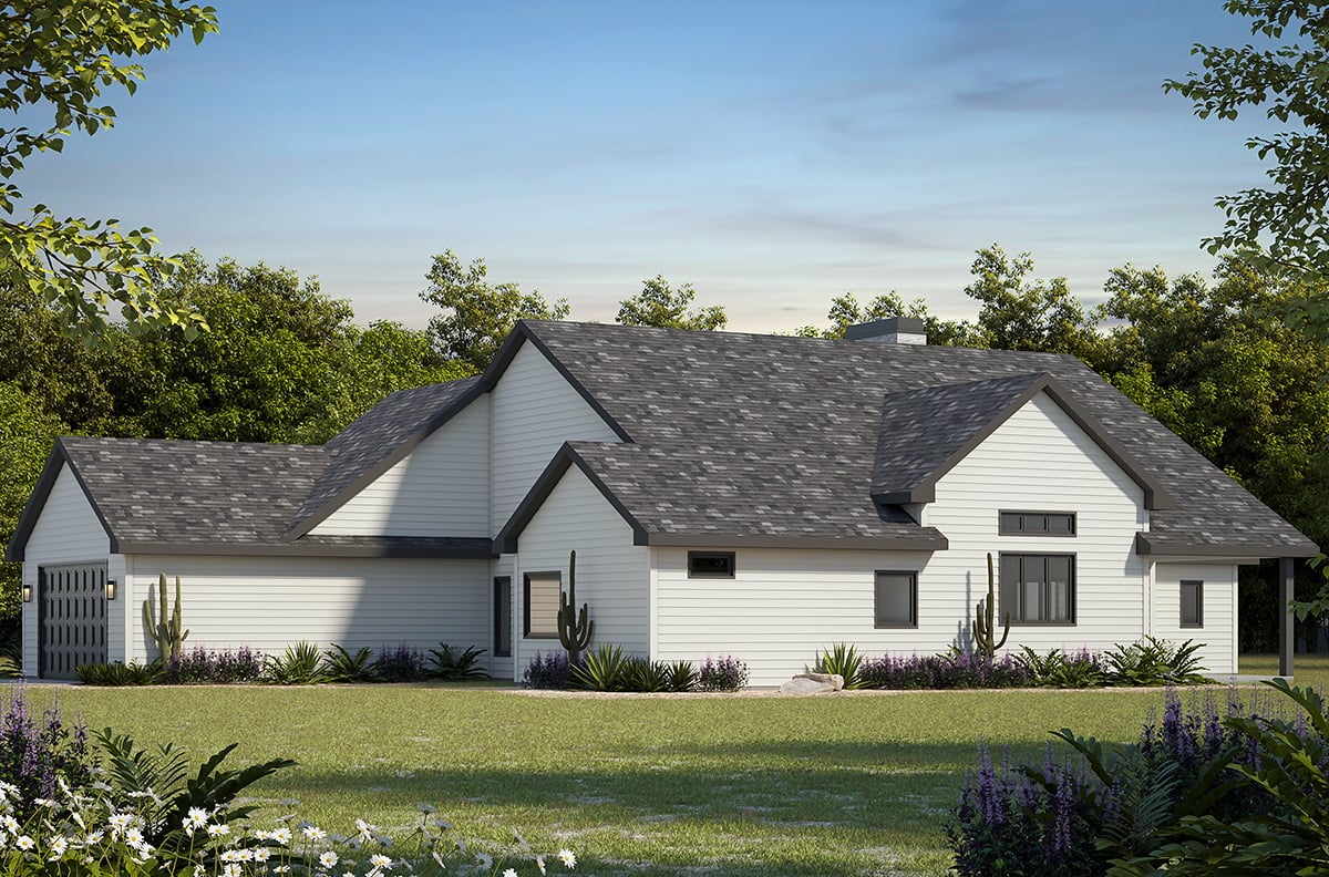 House Plan 81497 Rear Elevation