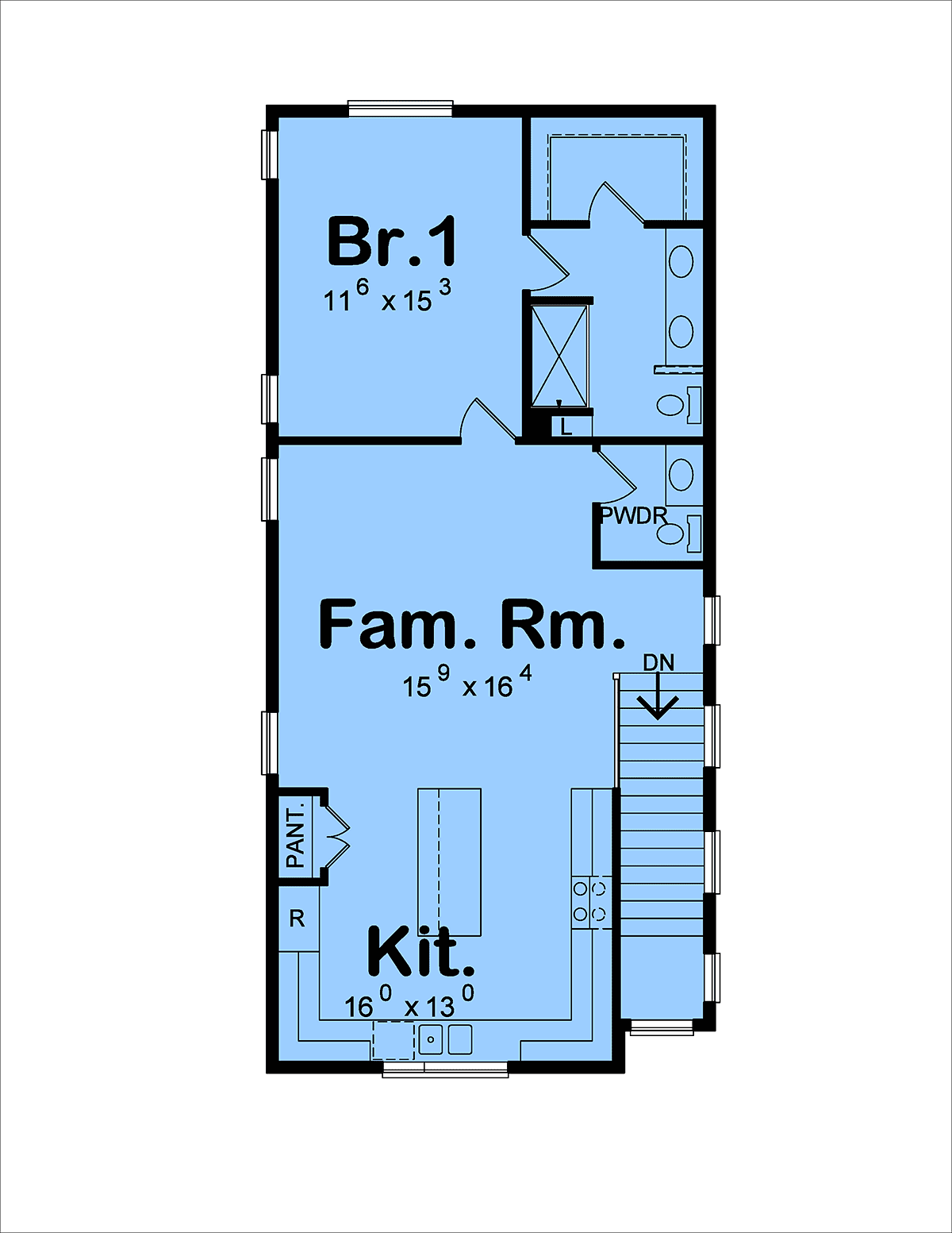 House Plan 81498 Level Two