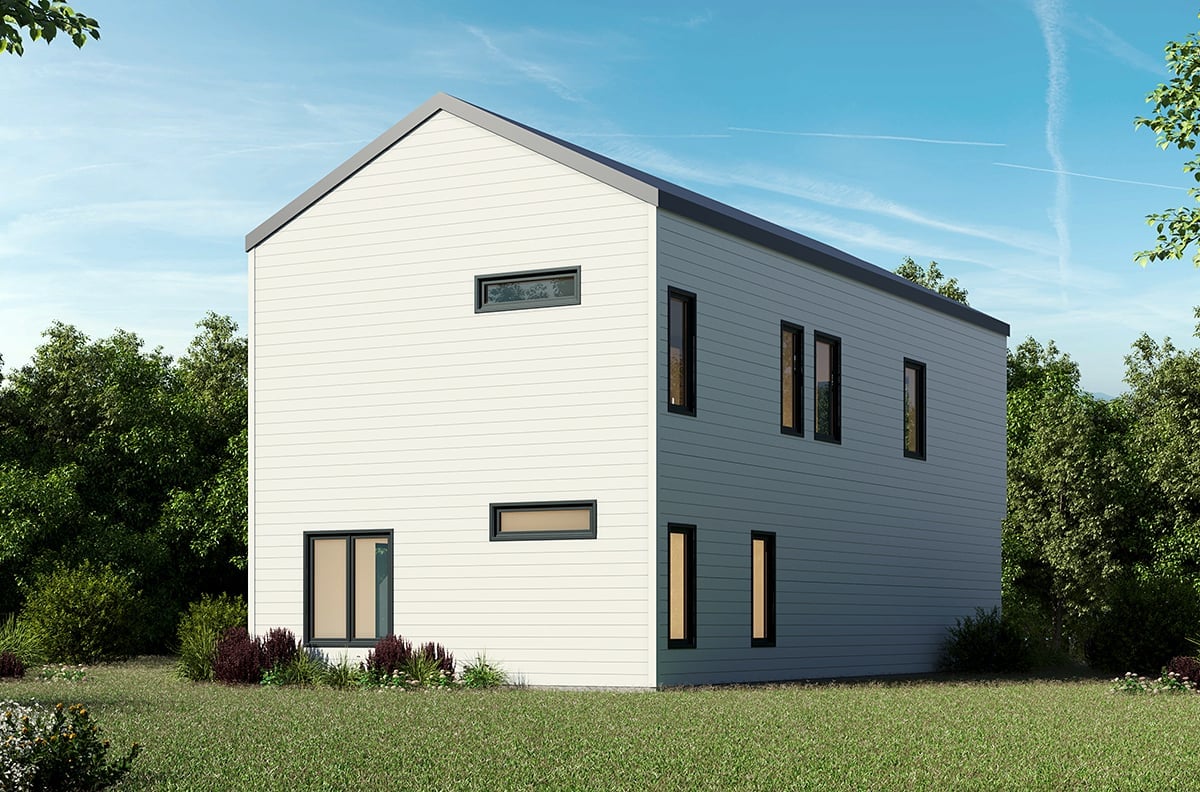 House Plan 81498 Rear Elevation