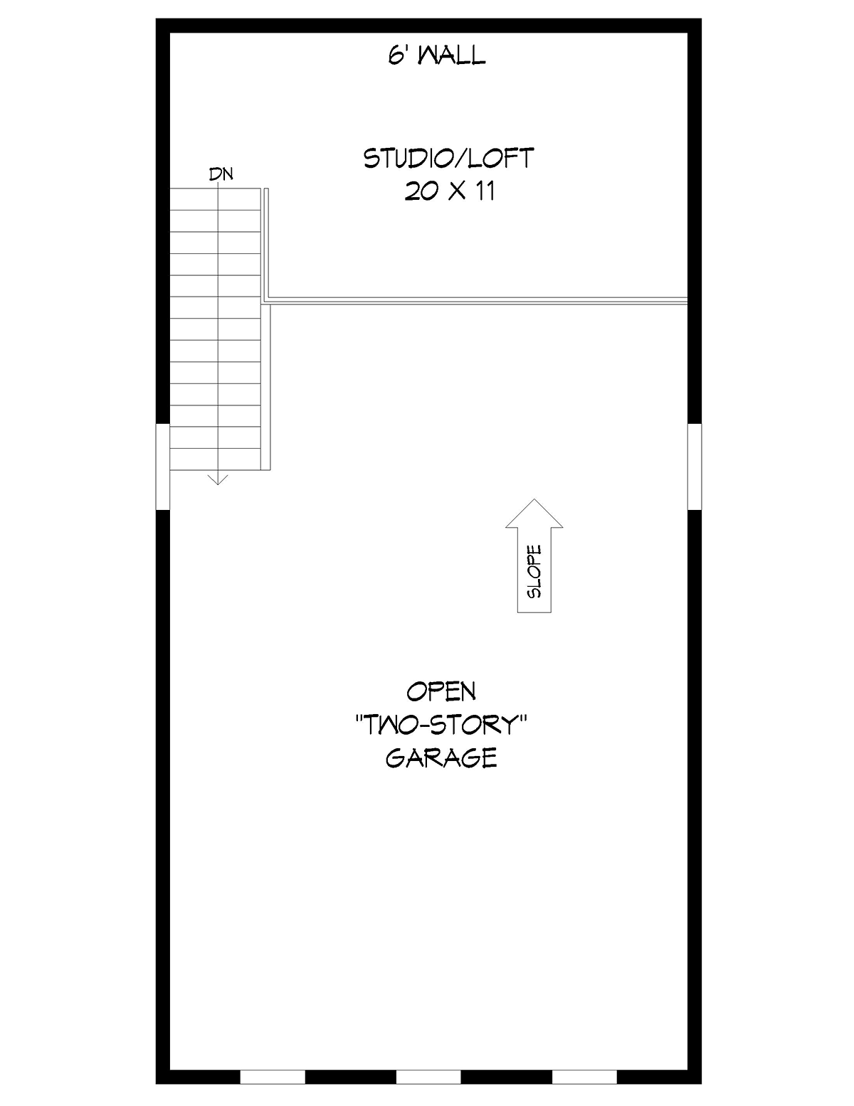 Garage Plan 81503 - 1 Car Garage Level Two