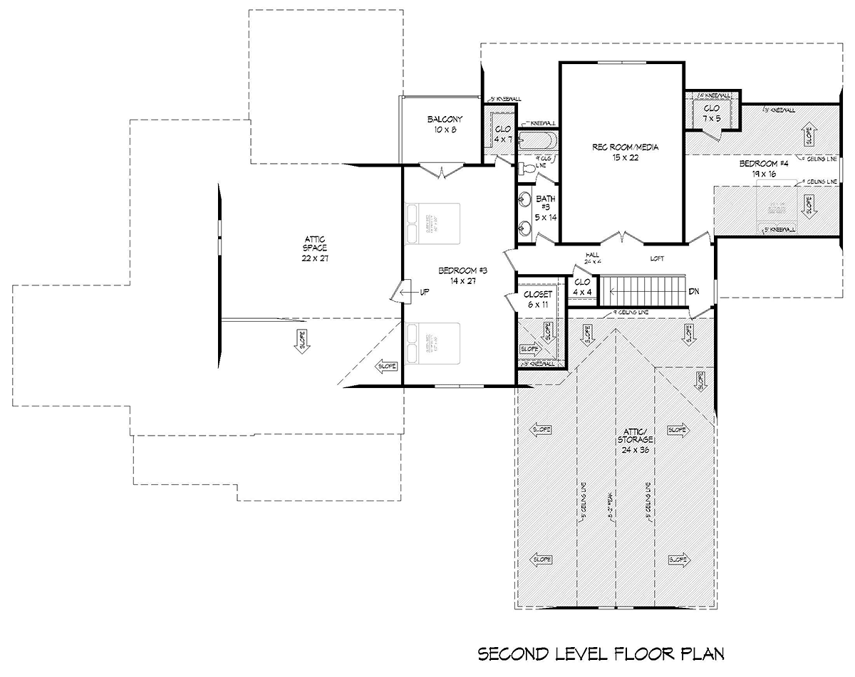 House Plan 81507 Level Two
