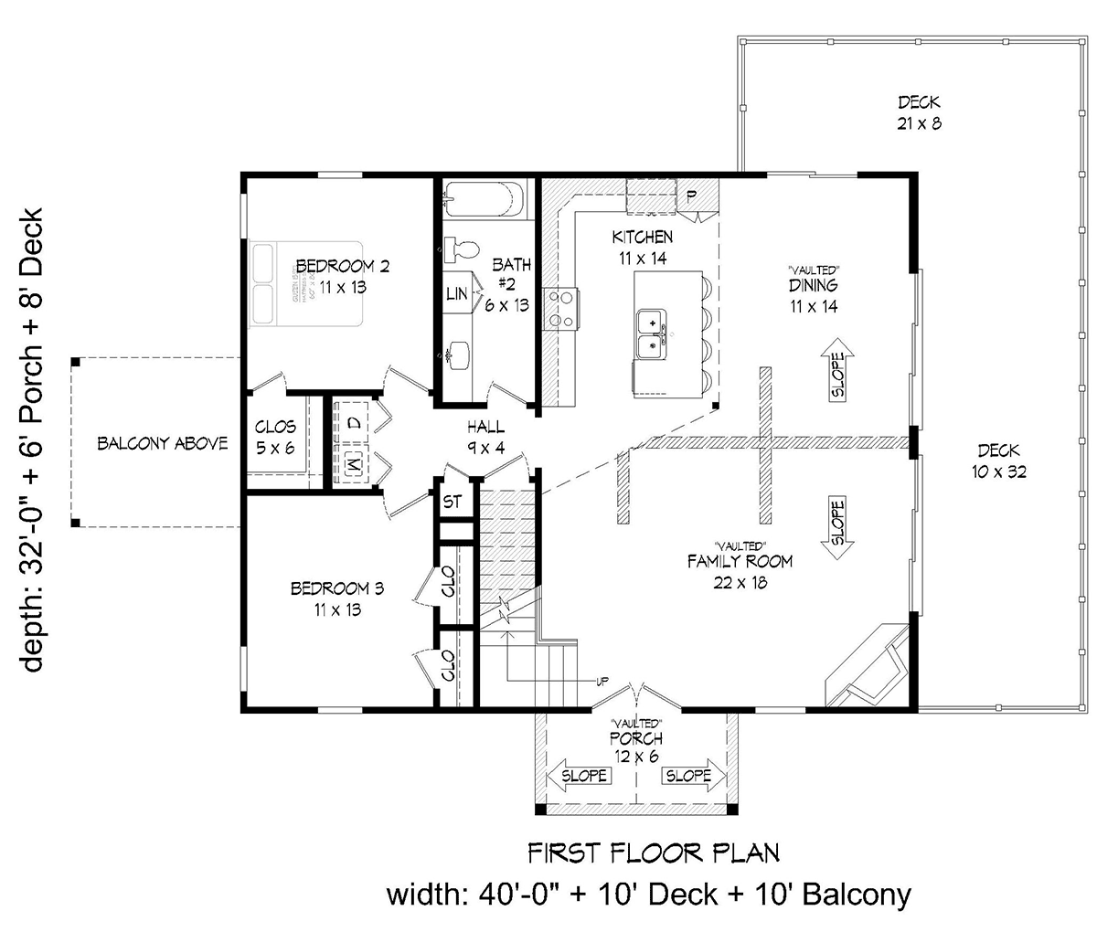 House Plan 81509 Level One