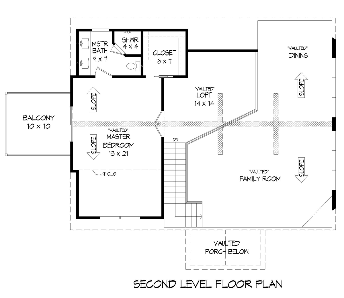 House Plan 81509 Level Two