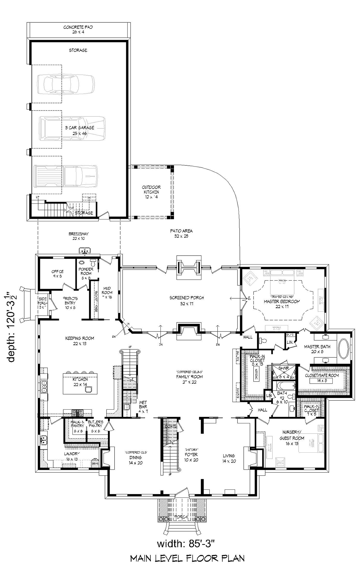 House Plan 81519 Level One