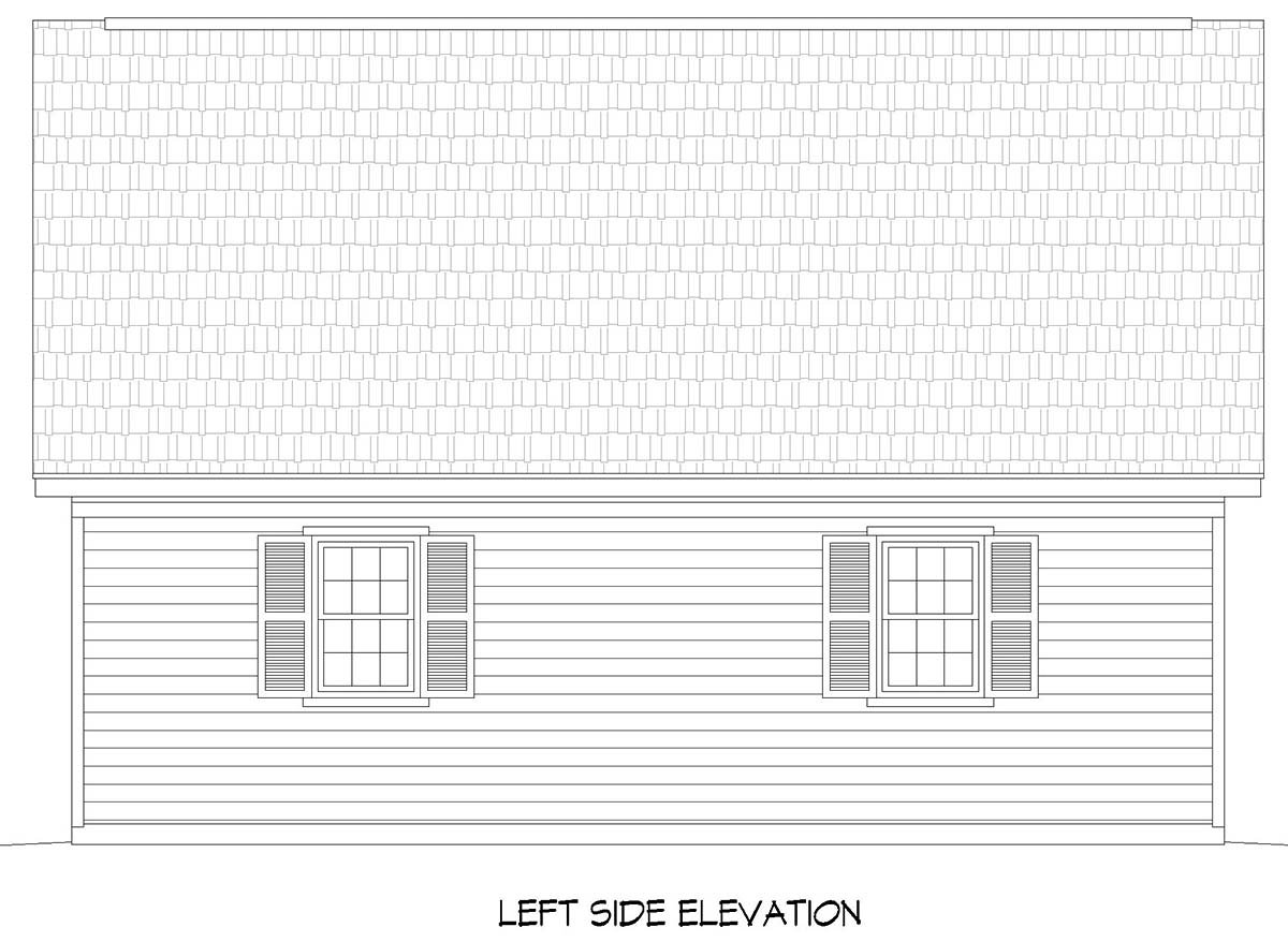 Traditional Plan with 554 Sq. Ft., 2 Car Garage Picture 3