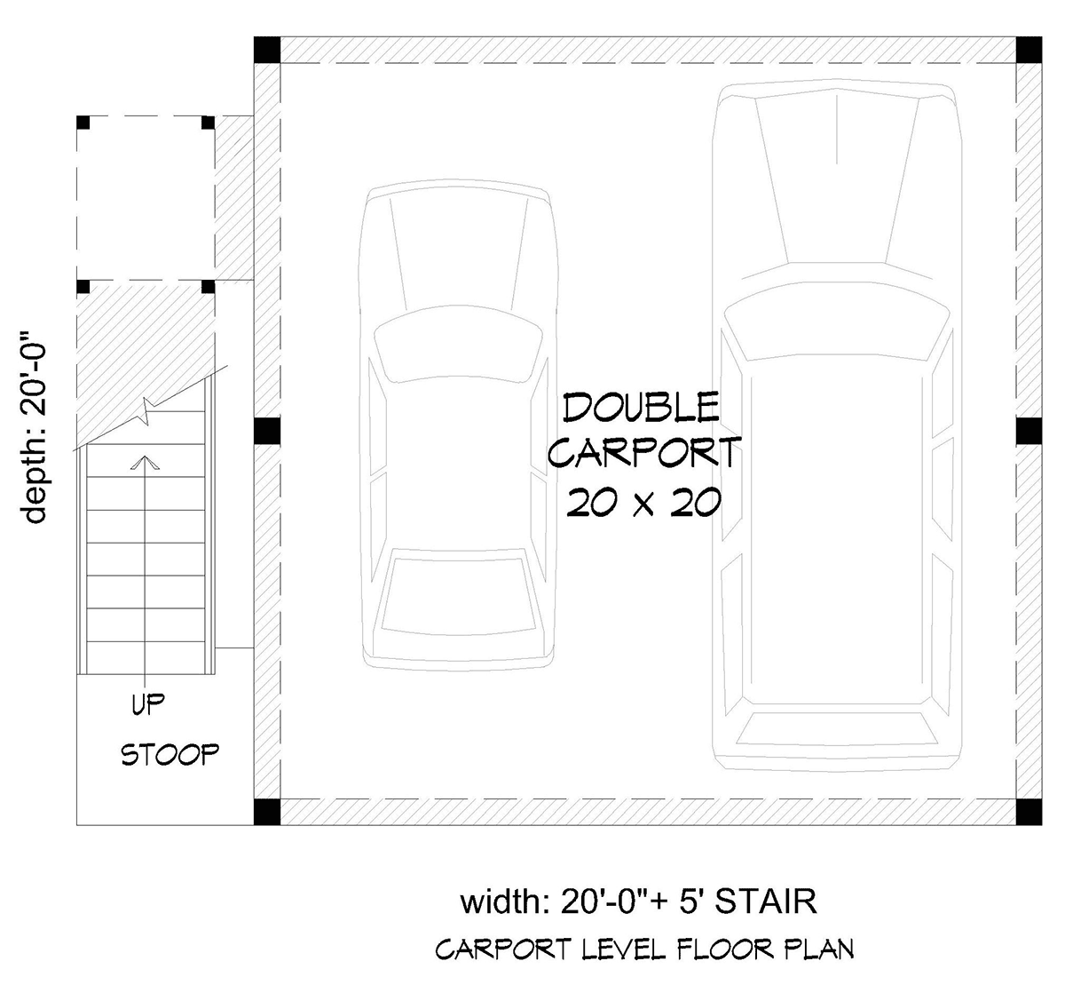 Garage Plan 81526 - 2 Car Garage Level One