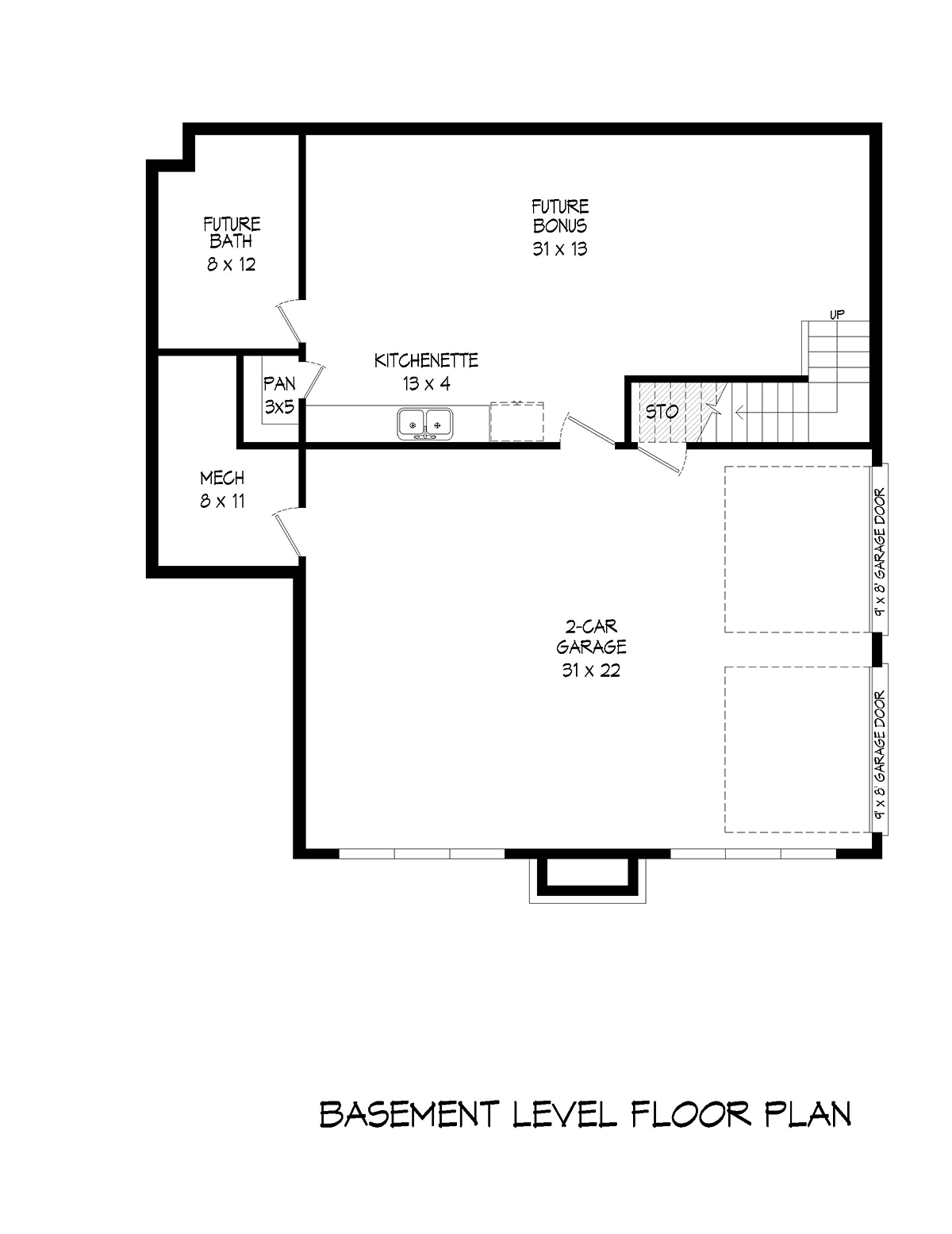 House Plan 81532 Lower Level