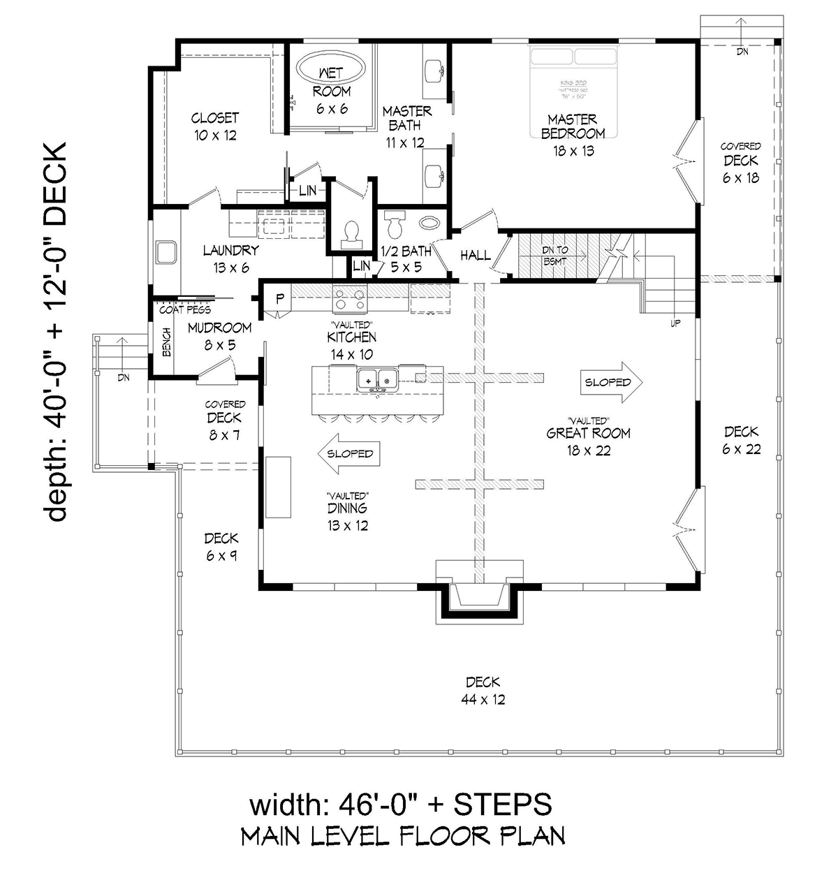 House Plan 81532 Level One