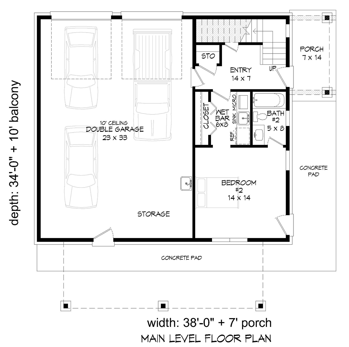 House Plan 81535 Level One