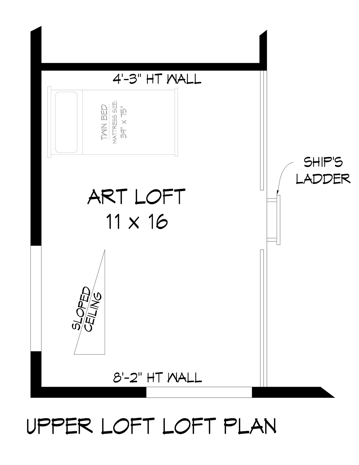 Garage-Living Plan 81536 Level Three