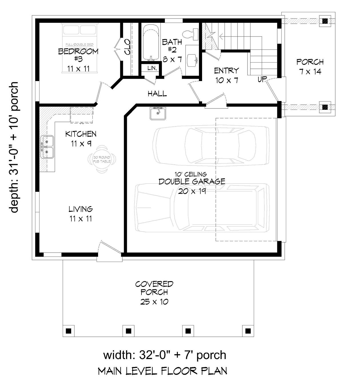 House Plan 81541 Level One