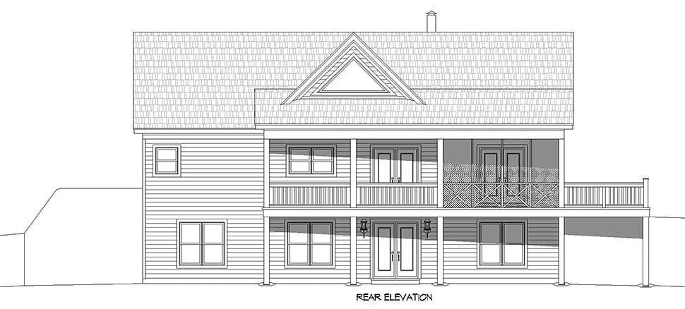 Country, Farmhouse, Ranch, Traditional Plan with 1500 Sq. Ft., 2 Bedrooms, 2 Bathrooms Picture 5