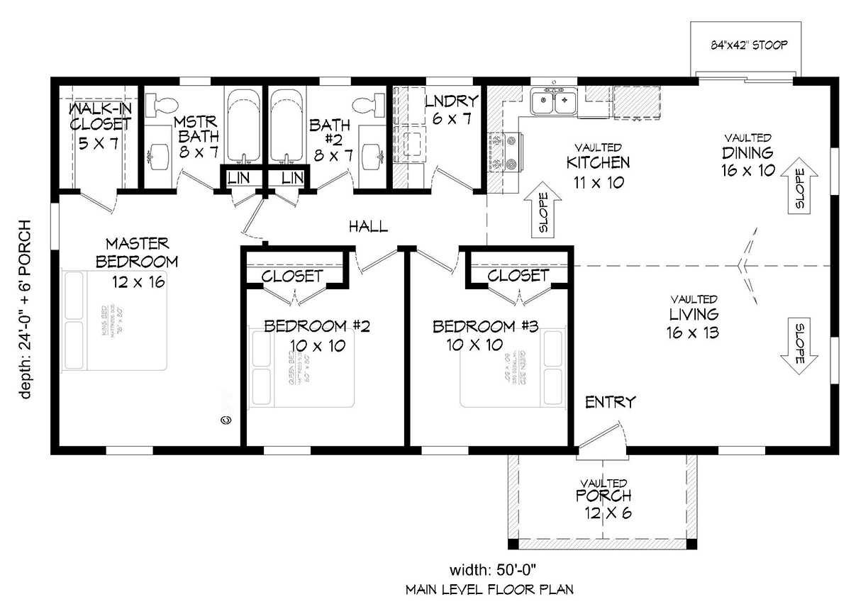 House Plan 81554 Level One