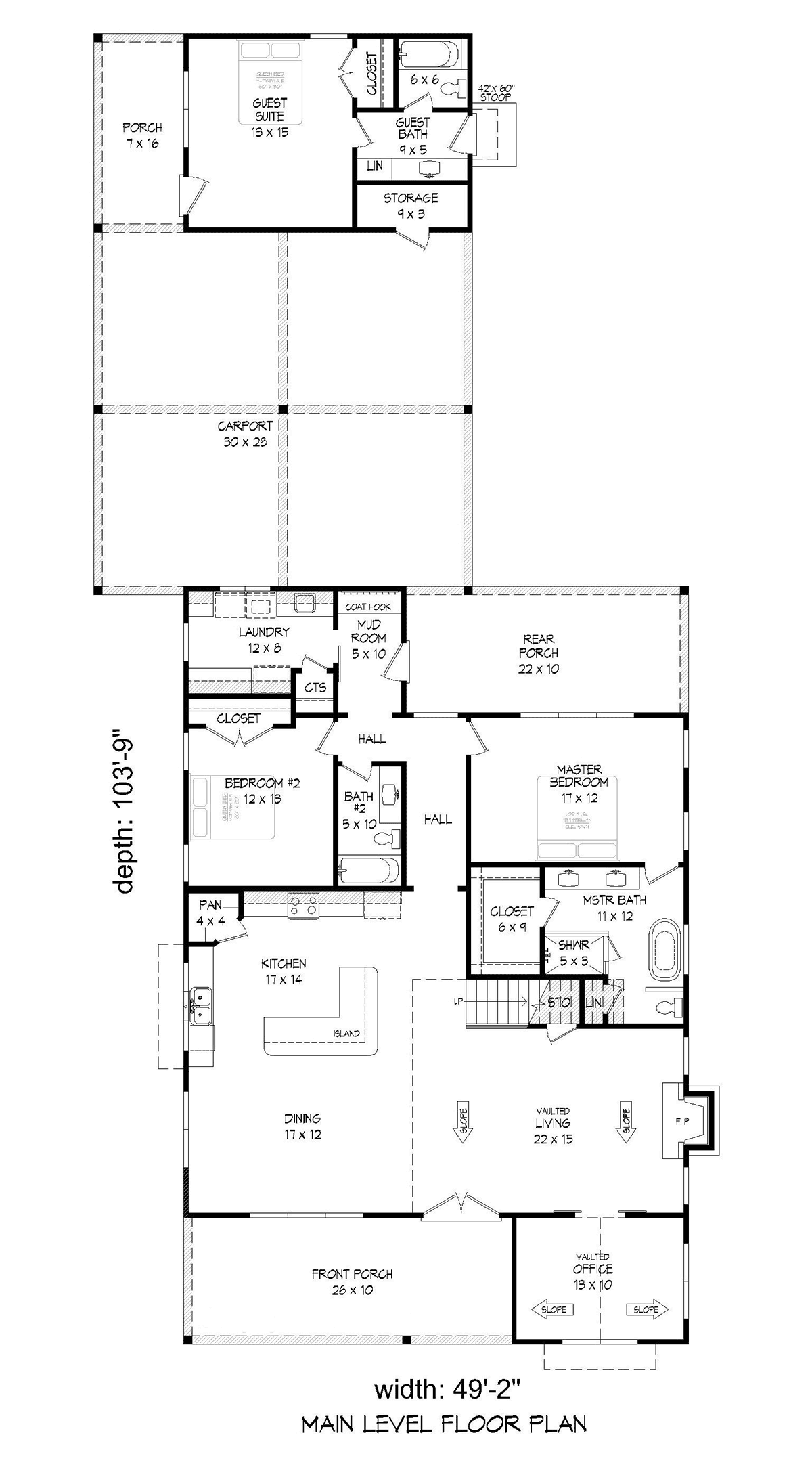 House Plan 81563 Level One