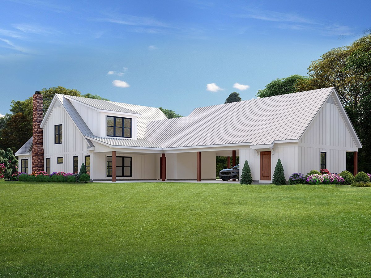 House Plan 81563 Rear Elevation
