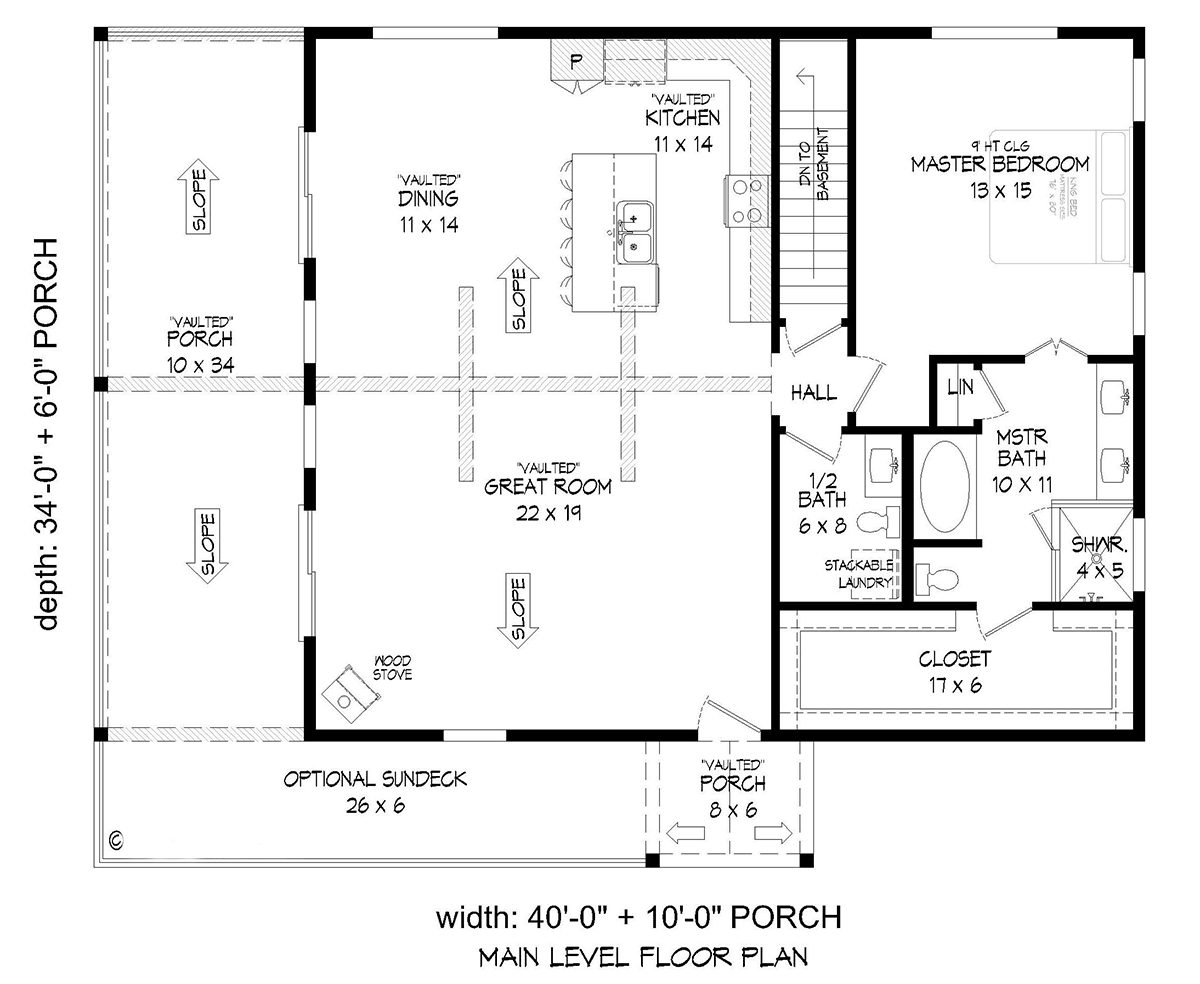 House Plan 81577 Level One