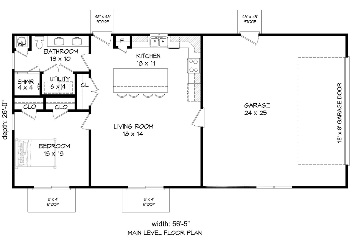 House Plan 81582 Level One