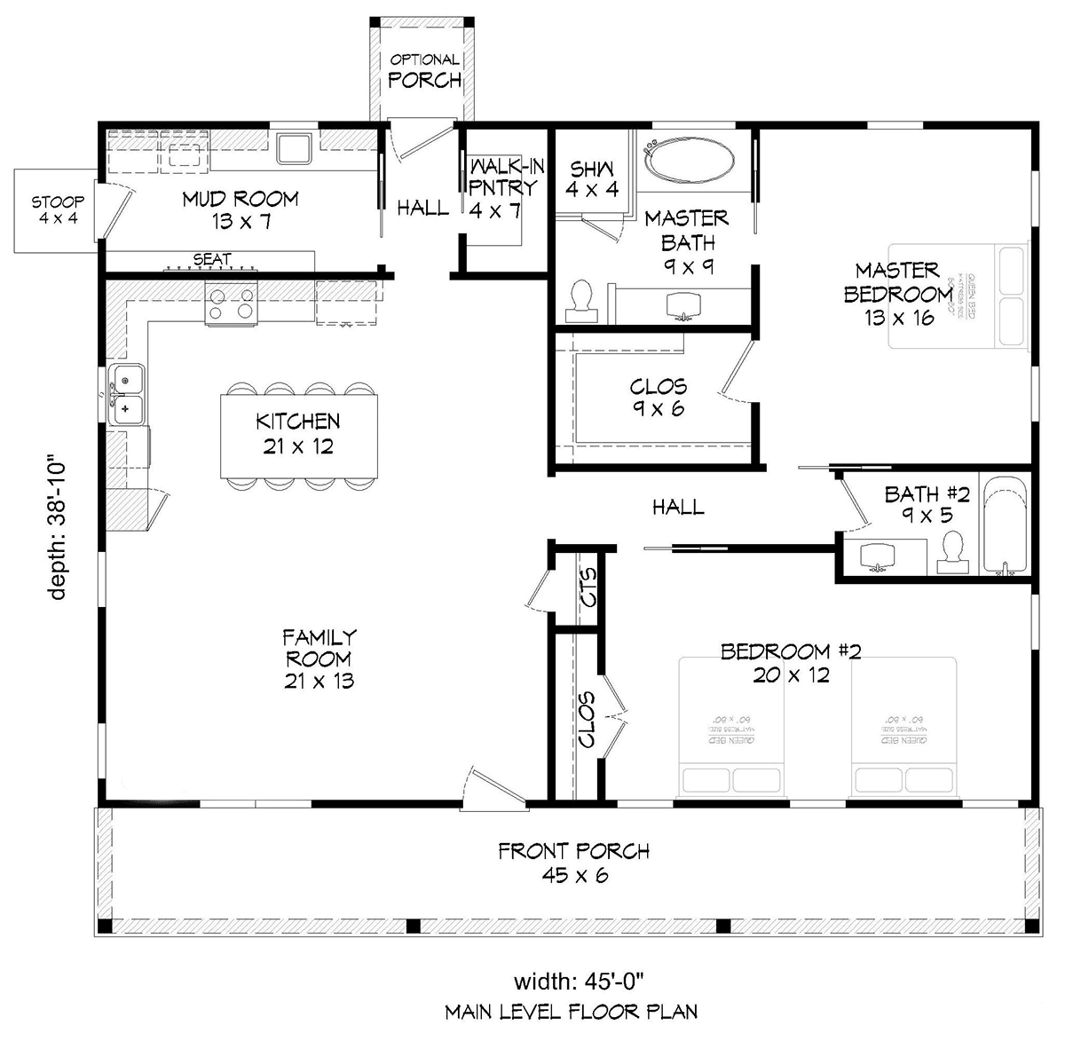House Plan 81593 Level One
