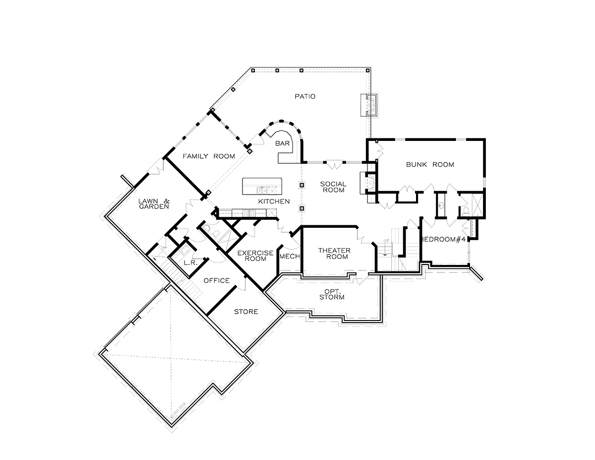 House Plan 81602 Lower Level