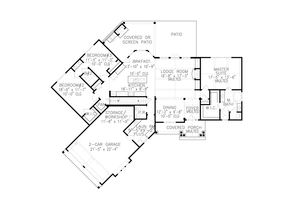 House Plan 81609 Level One