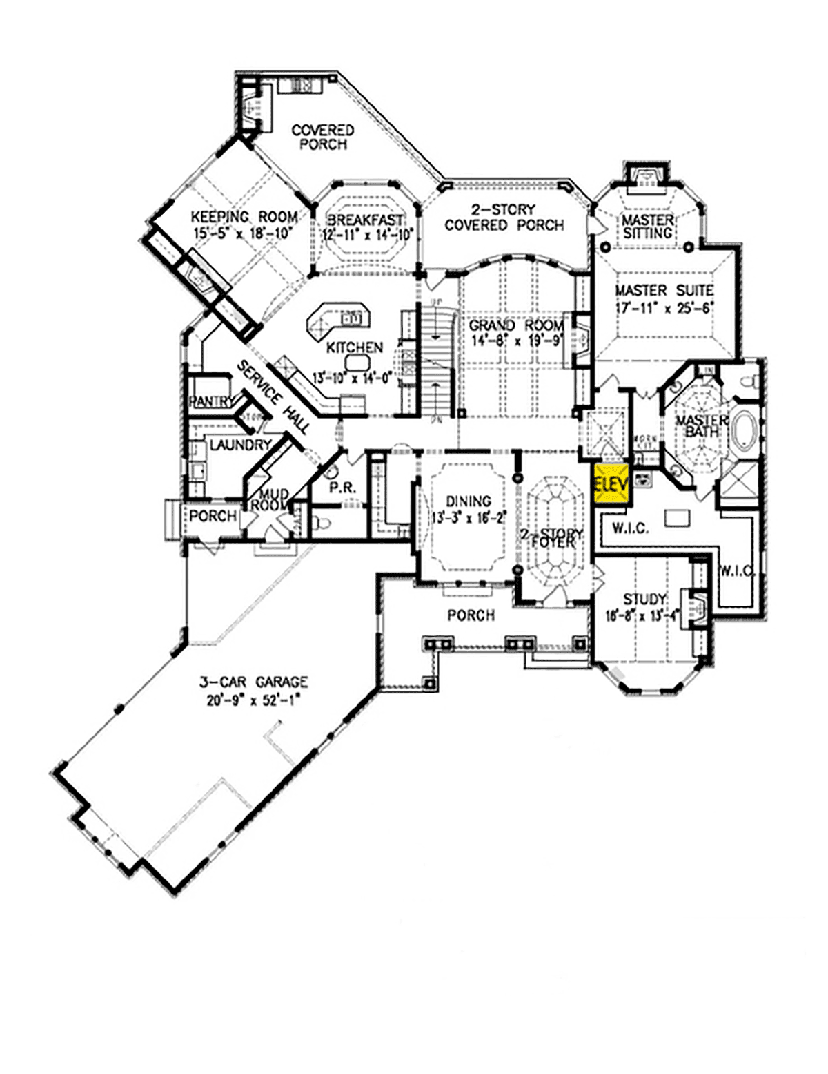 House Plan 81610 Level One