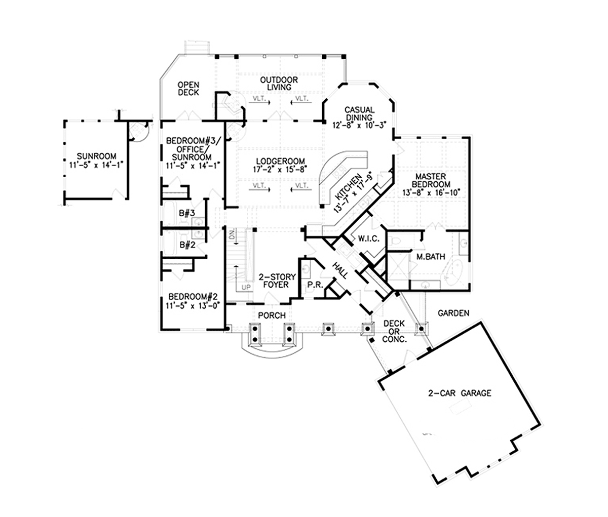 House Plan 81611 Level One