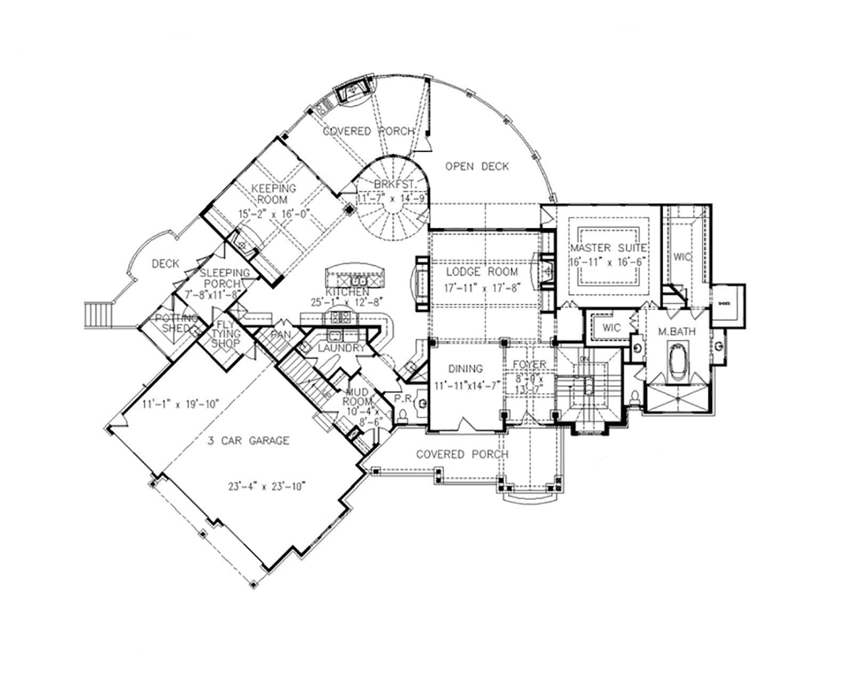 House Plan 81616 Level One