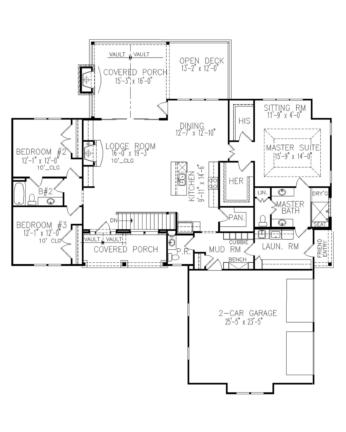 House Plan 81620 Level One