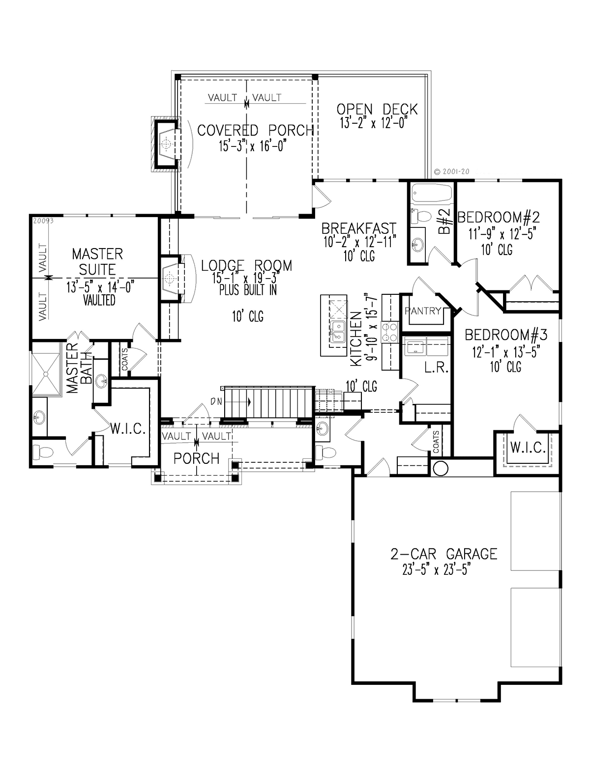 House Plan 81621 Level One
