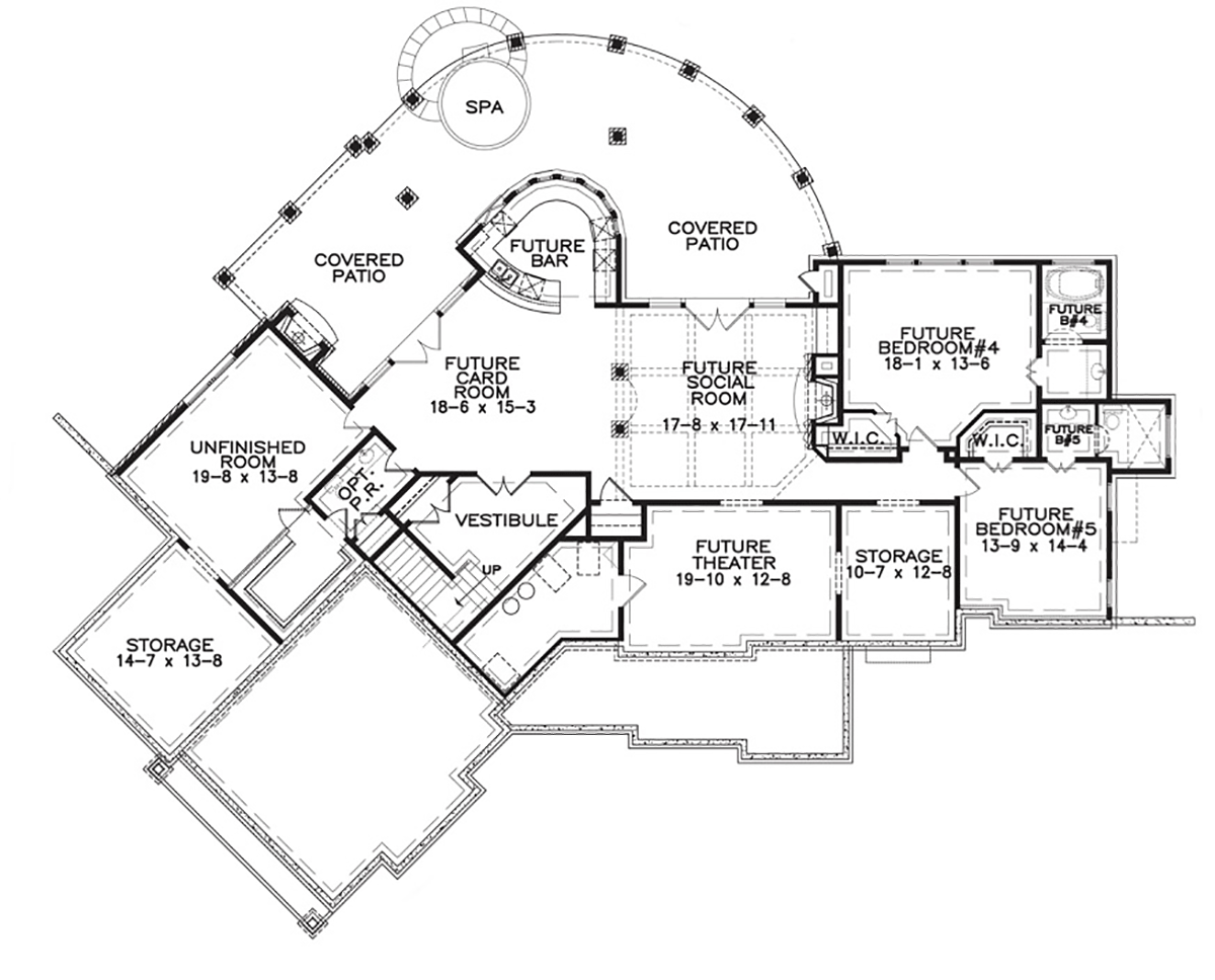 House Plan 81623 Lower Level