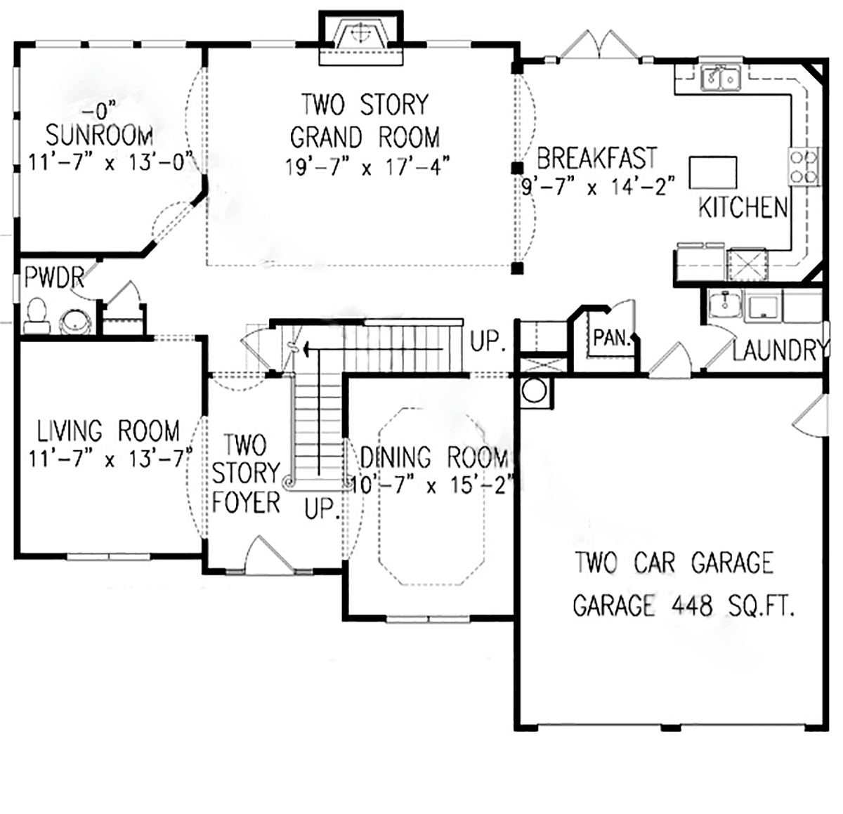 House Plan 81627 Level One